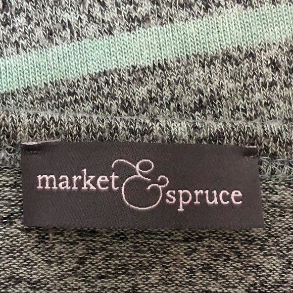 Market & Spruce Corinna Stripe Heather Dolman Top - Medium - Picture 2 of 5